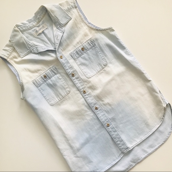 Madewell Chambray Workbench Top - Picture 1 of 4